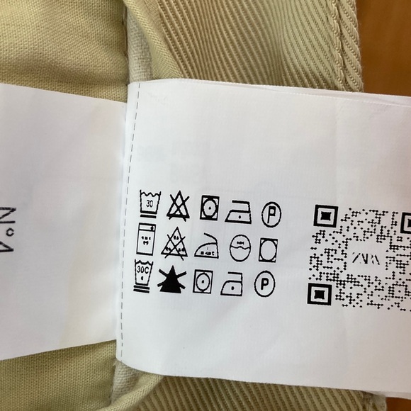 Zara High-Waist Pocket Detail Straight Leg Twill Pants - Picture 15 of 15